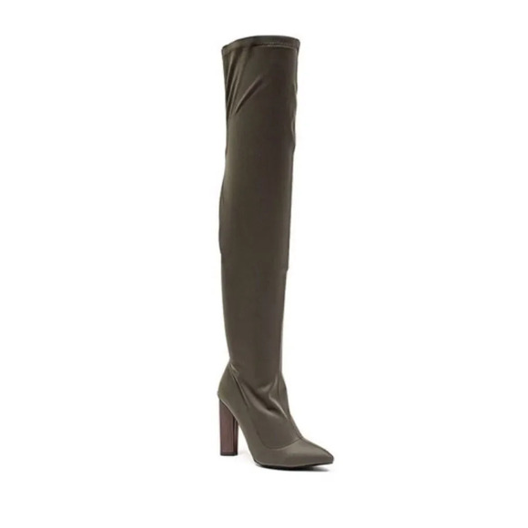 French blu Stella Over The Knee Block Heel Boots - Picture 1 of 2